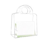 Clear Acrylic Party Favor Bag, Small Treat Storage Handbag Gift Bag For Wedding Birthday Holiday Events Easter Christmas Graduation Thanksgiving Children Party Small Business Packaging