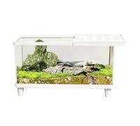 Clear Acrylic Terrarium, Escape Proof Lizard Keeper, Stackable Reptil Enclosure, High Grade Optical Grade Acrylic with Secure Magnetic Latches, Premium Pet Care Hardware, Habitat for Bearded Dragon