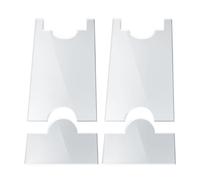 Clear Acrylic Wall Spacer - Adjustable 22,7 x 12,1 x 0,8 cm | Wall Stoppers with Fire Prevention, Prevents Sliding, Protects Sofás, Gabinetes, Beds & Outlets, Clear Couch & Bed Stopper for Home
