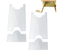 Clear Acrylic Wall Spacer - Adjustable 22,7 x 12,1 x 0,8 cm | Wall Stoppers with Fire Prevention, Prevents Sliding, Protects Sofás, Gabinetes, Beds & Outlets, Clear Couch & Bed Stopper for Home