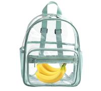 Clear Backpack Bookbag - Ver a través de Bag, Mochila Escolar | Organizador Transparente de Gran Capacidad, de Viaje Clara Clara para niños Chicos Adolescentes para Adultos Eventos d, Light