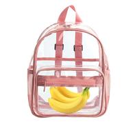 Clear Backpack Bookbag - Work Travel Backpack, Transparente School Bag | Gran capacidad ver a través de una mochila, varios bolsillos de cubiertos lindos, un diseño elegante que adopta un mango, un