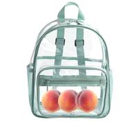 Clear Backpack Bookbag - Work Travel Backpack, Transparente School Bag | Gran capacidad ver a través de una mochila, varios bolsillos de cubiertos lindos, un diseño elegante que adopta un mango, un