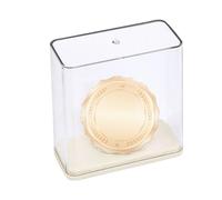 Clear Badge Display Case - Compact Collectibles Display Case ¦ Easy Viewing Transparent Storage Box for Shelf, Smooth Trophies Exhibition Cases, Exhibition Cases, Collector Exhibitions Box for Home