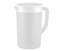 Clear Beverage Pitcher, Large Water Carafe, Airtight Lid Jug, Spacious Fridge Bottle Organizer, Practical Juice Lemonade Tea Holder, Kitchen Gear for Hot, Cold Drinks, 13,5 x 12 x 22,5 cm