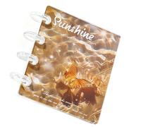 Clear Binder - Photocard Collecting Book With 20 Pages, Transparent Photo Organizer, 6-Ring Refillable Journal, Receipt & Ticket Storage Folder, DIY Aesthetic Scrapbook, Portable Task File | For Stude