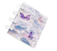 Clear Binder - Photocard Collecting Book With 20 Pages, Transparent Photo Organizer, 6-Ring Refillable Journal, Receipt & Ticket Storage Folder, DIY Aesthetic Scrapbook, Portable Task File | For Stude