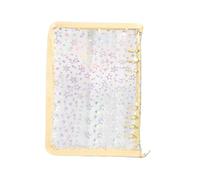 Clear Binder Refillable, A5 Paper Binder Organizer, Zipper Sticker Collecting Book with Metal Rings, Transparente Refillable Notebook for Journal Cards Tickets Receipts, School, Offices, Business Use