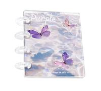 Clear Binder - Transparent Sticker Collecting Book, 20 Inner Pages Organizer, Practical Small Accessory Holder, Durable PP Acrylic Storage | Students Teachers Professionals Office Project