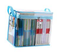 Clear Book Storage Bag - Transparent Organizer for Books and Documents | Durable PVC with Zipper Closure, Keeps Novels Magazines and School Supplies Protected Easy to Transport