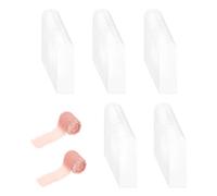 Clear Bookmarks, 100 Pieces Acrylic Page Marker with 2 Rolls Ribbon for Personalized Designs, Reading Accessories, School Supplies, DIY Labels