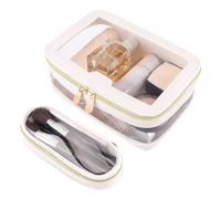 Clear Cosmetic Pouch | Travel Clear Makeup Bag | Transparent Makeup Organizer, Large Makeup Travel Organizer, Transparente Cosmetic Bag Set, Clear Organizer for Beauty Products, , Se référer au