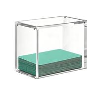 Clear Display Case - Thick Clear Acrylic Box Bins, Multi-Purpose Organizer with Magnetic Closure, Transparent Showcase Container | Hobby Storage Solution, Safe Storage Display For Perfume