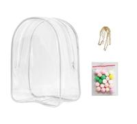 Clear Doll Bag, Plush Doll Storage Bag, Woman Plush Doll Storage Pouch, Doll Organizer Bag, Doll Dustproof Collection Bag For Daily Commuting, Weekend Trips, Parties, Casual