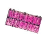 Clear Duals Form - Sistema de uñas acrílicas UVS Gel Moldes de cobertura completa, punta Fasle con escala, herramienta de manicura y pedicura, puntas artificiales con escala