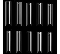 Clear Extra Long C Curved False Nail Tips,2021 Upgrade 500 Pcs XXL Deep C Curve Acrylic Fake Nail Tips with Bag for Nail S...