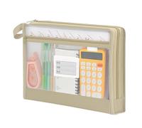 Clear File Organizer Case, Lightweight Storage Document Pouch Set, Carry with Secure Closure, Multi Purpose Stationery Organizer Bag, School Case with Modern Design, Study Accessory for Office