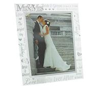 Clear Glass 'mr & Mrs' Photo Frame