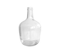 Clear Glass Vase, Decorative Bubble Floor Vase with Small Mouth and Big Belly Design, Suitable for Home Decor in Various Settings Including Living