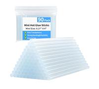 Clear Hot Glue Sticks, transparente Melt Glue Bars Adhesive for Crafting Projects Jewelry Repair Decoration Use, 90 piezas GlueSticks for Home D-I-Y Art Wood Fabric Metal Bonding