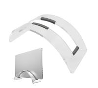 Clear Laptop Dock Stand - Portable Computer Holder, Long Lasting Closed Laptop Organizer, Compact Desktop Storage Stand | Universal Home Office Laptops Desktops Organization