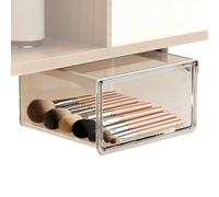 Clear Large Stackable Box - Under Desk Drawer Feature Technology, 8 Inch External Manual Device Accessory, Durable Laundry Area Maintenance Component Part, Robust Multipurpose Design Synthetic Fastene