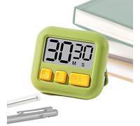 Clear LCD Display Timer - Kitchen Timer Digital, Portable Workout Clock with Retractable Stand & Hanging Hole, Professional Cooking Clock with, High-Decibel Alert, Compact Fitness for Home, Kitchen