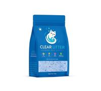 Clear Litter de cristal prémium para gatos, ultra absorbente, no se aglutina, frescura de larga duración: reduce la limpieza, controla el olor 5 veces más rápido, 8 libras (1), azul