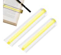 Clear Magnifying Ruler, 2 Pieces Acrylic Bar, 2 x Magnifying Reading Ruler with Easy Scale, Document Measuring Tool, School Classroom Accessory with Design, Kid Boy Girl to Drawing Mahjong