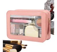 Clear Makeup Bag Cosmetic Case Storage Organizer Toiletry Bag, rosa, Ver | Storage Bag Water Proof Cosmetic Travel Toiletry Organizer Make Up for Women Men