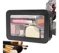 Clear Makeup Bag, Waterproof Cosmetic Organizer Pouch, 9.06x6.1x2.76 Inches Zipper Toiletry Storage Bag with Transparent Design, Makeup Case, Beauty Organizer, Travel Storage Accessory for Daily Use