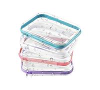 Clear Makeup Bags, Cosmetic Zipper Pouches, Toiletry Storage Organizer, Transparent Travel Containers, Waterproof and Sturdy, Easy to Carry for Bathroom, Travel, Outdoor, 7.87x4.72x1.97 Inches