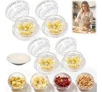 Clear Manual Garlic Twister and Ginger Mincer Tool, Manual Garlic Twister & Masher,Garlics Mincer Twist, Multi-Functional Mincers for Onion, Ginger, Nut, Easy Twist Mess-Free Kitchen Gadget (4pcs)