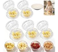 Clear Manual Garlic Twister and Ginger Mincer Tool, Manual Garlic Twister & Masher,Garlics Mincer Twist, Multi-Functional Mincers for Onion, Ginger, Nut, Easy Twist Mess-Free Kitchen Gadget (5pcs)