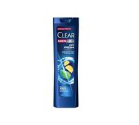CLEAR Men 24h Fresh Anti-Dandruff Shampoo 225 ml - Tratamiento de piel de limpieza profunda para hombres con extracto de mentol y cítricos, fórmula de actualización diaria y control de escamas en