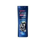 CLEAR Men Deep Clean - Champú anticaspa para hombre, fórmula de limpieza profunda con carbón activado, menta y triple anticaspa, vitamina B3 y taurina, 360 ml - Fresh Scalp & Strong Hair Pack of 3