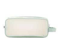 Clear Mesh Peencil, Big Space Transparent Stationery Makeup Bag, Peencil Case Clear, Multiple Use Clear Mesh Peencil Pouch for Organization, Protection, Visibility, verde claro