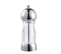 Clear Mill - Botella de molienda para sales marinas, molinillo manual de pimienta negra, molinillo de especias operado a mano
