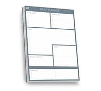 Clear Mind Concepts®,Planificador diario de escritorio, tamaño A4, 100 hojas sin fecha, papel grueso de 120 g/m², estudio, planificación y organización de productividad