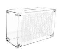 Clear Money Bank, Coin Counting Box, Openable Savings Jar, Interactive Transparent Cash Storage Container for Adults Kids Home Office Financial Saving Goals Use 9.13x3.74x5.9 Inches