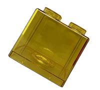 Clear Money Saving Bank - Caja de ahorro para niños y niños (8,9 x 8,9 x 9,2 cm)