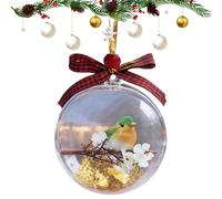 Clear Ornament Balls - PET, Hummingbird Clear Ball Shatterproof | colgante decoración, ornamento de árbol de Navidad para Halloween, otoño, hogar, , familia, vacaciones, boda