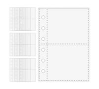 Clear Page Protectors - 10 piezas de 6 anillas de recambio para aglutinantes transparentes, fundas de encuadernación | Aglutinante de memoria recargable páginas organizadas - Mangas transparentes para