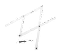 Clear Pantógrafo Herramienta de dibujo Plegable 10 veces Ingeniero de regla para la Escritura