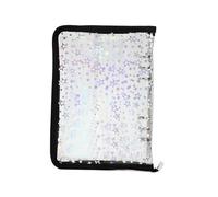 Clear Paper Binder Refillable, Zipper Sticker Notebook, A5 Zipper Card Storage Binders For Journal Cards Tickets Receipts School Office Business Meetings Project Managers Teachers