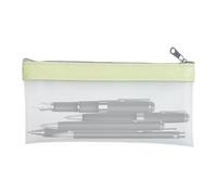 Clear Pencil Case, Transparent Stationery Organizer, 7,28 x 3,94 pulgadas | bolsa de gran capacidad, cremallera a través del lápiz de búsqueda, una bolsa de almacenamiento para marcadores para la