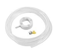 Clear Pipe Drain Hose - Ac Replacement Tube, 3.07 Inches Condensate Flow with Clamp Seal, Cooling Accessory with Magnetic Mount, HVAC Kit Ergonomic Design, Drain Hose for Mini Split Use