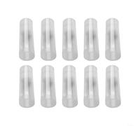 Clear Plastic Coin Tube Holder 30mm 10-Pack Storage | 10-pack clear tubes, 30mm inner diameter, dust-proof protection, portable design, safe storage
