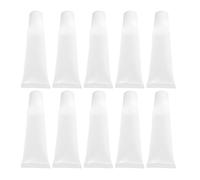 Clear Plastic Refillable Lip Balm Tubes Angled Nozzle for Precise Application Small Cosmetic Containers Empty Bottle Transparent Cosmetic Tubes