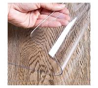 Clear Plastic Vinyl Rug Protector Cover Office Clear Hardwood Chair Mat, Rectangle Plastic Vinyl Floor Carpet for Kitchen, 1.5/2mm Thick,Office Chair Mat Non Slip PVC Transparent Rectangle Floor Prote